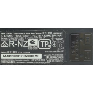 CONTROL PARA TV SAMSUNG / CON COMANDO DE VOZ /  NUMERO DE PARTE BN59-01363L / RMCSPA1AP1 / BN63-19253A001 / MODELOS QN43LS03AAFXZA / QN85QN85AAFXZA / QN85QN900A / UN4QN43LS03A / QN43Q60AAFXZA / QN50LS03AAFXZA / QN50Q60AAF / QN50QN90AAFXZA / QN55LS03AAFXZA